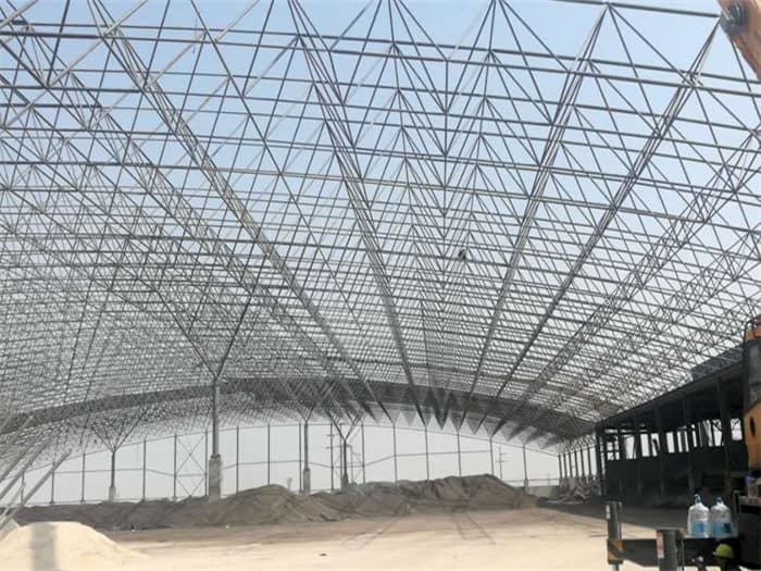 沁阳钢厂料仓网架工程